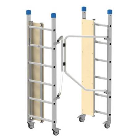 Trabattello Dinamico - 168 x 75 x 180 cm - alluminio - Marchetti