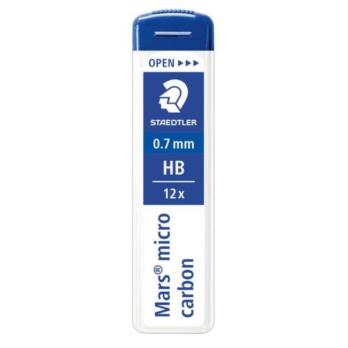Astuccio 12 Mine Mars Micro - mina 0,7mm - gradazione HB - Staedtler - conf. 12 astucci