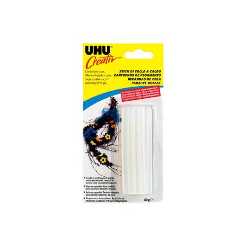 Colla termofusibile - diametro 7mm - 60gr - per bassa temperatura - Uhu