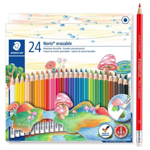 Pastelli colorati Noris cancellabile 144 50 - Staedtler - astuccio 24 matite