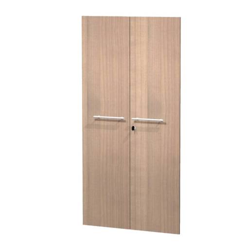Coppia ante Prestige - per mobile medio/alto - con serratura - 80 x 153,8 cm - spessore 18 mm - melaminico - ciliegio arabis - A