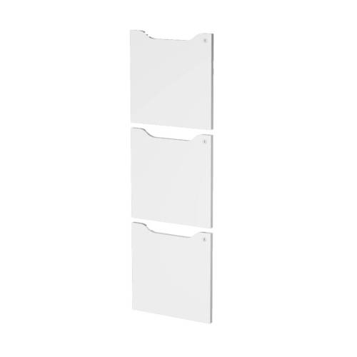 Set 3 ante per casellari Maxi Rainbow - con serratura - 36,8 x 36,8 cm - bianco - Artexport