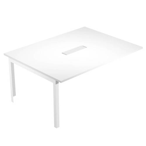 Allungo tavolo riunione Woody - 160 x 120 x 72,5 cm - piano bianco - Artexport