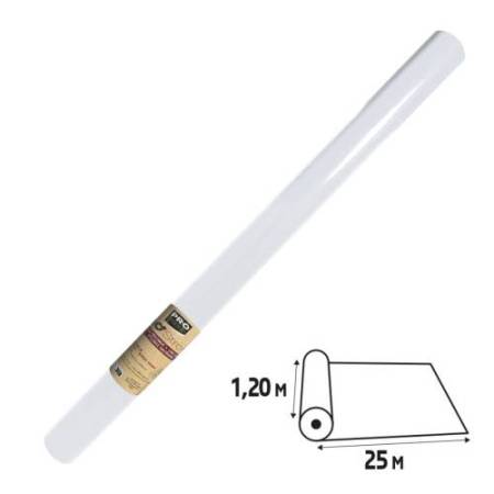 Tovaglia idrorepellente - in rotolo - 1,2 x 25 m - spunbond - bianco - Pro Nappe