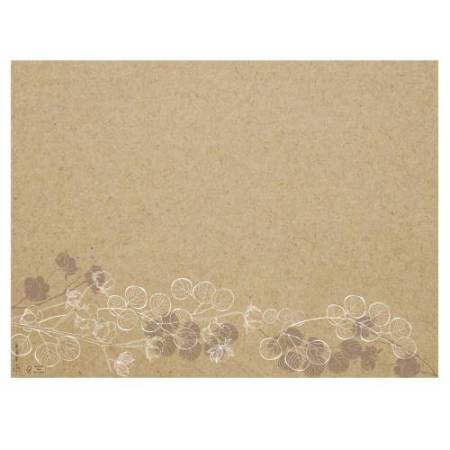 Tovaglietta monouso Floral - 30 x 40 cm - carta - avana - Pro Nappe - conf. 400 pezzi