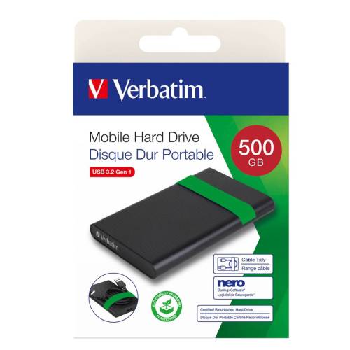 HARD DISK PORTATILE RICONDIZIONATO USB3.2 GEN 1 500GB
