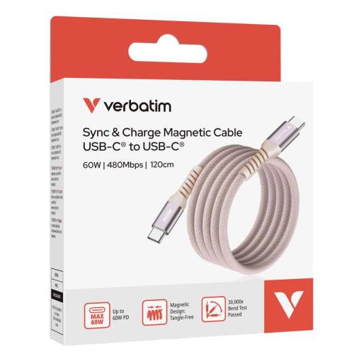 Verbatim - Cavo USB-C to USB-C - Rosa - 38153 - 120cm