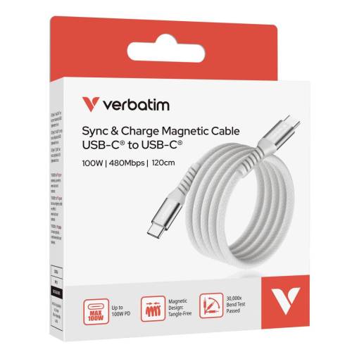 Verbatim - Cavo USB-C to USB-C 100W - Grigio - 38154 - 120cm