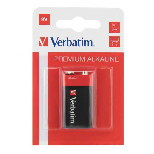 Verbatim - Pila alkalina torcia - 49924 - 9V