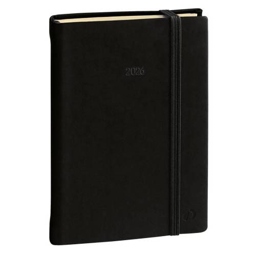 Agenda settimanale Ministro Prestige 2024 - 16 x 24 cm - silk nero - Quo Vadis