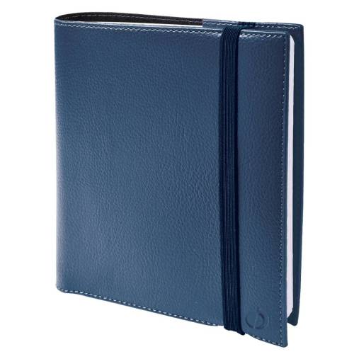 Agenda settimanale Time&Life 2024 - 16 x 16 cm - blu metal - Quo Vadis