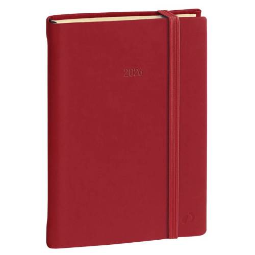 Agenda giornaliera - Daily 21 Prestige 2024 - 13 x 21 cm - copertina Silk - bordeaux - Quo Vadis