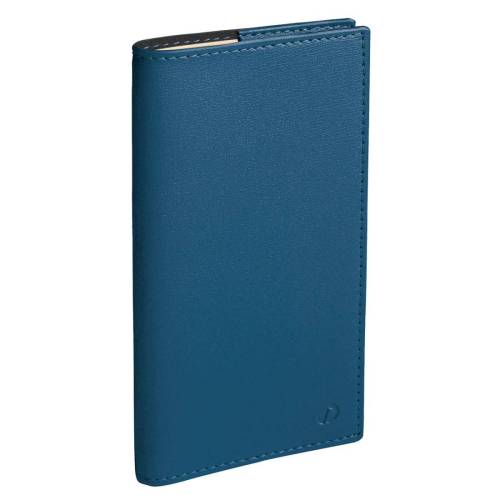 Agenda planing Planital 2024 - c/spirale - 8,8 x 17 cm - copertina Soho - blu acciaio - Quo Vadis