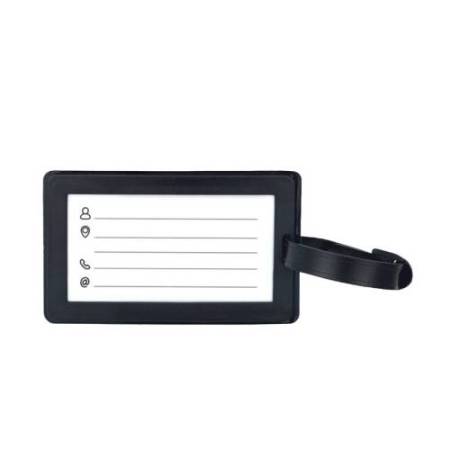 Targhette per valigia Explora - 10,5 x 6,5 cm - azzurro nero - Lebez