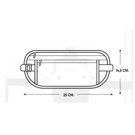 Cintura da viaggio Explora - 25 x 14,5 cm - tessuto - azzurro - Lebez