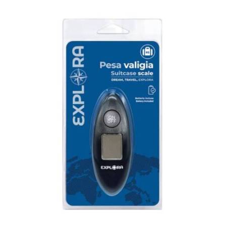 Bilancia pesa valigie Explora - 3,6 x 10 cm - nero - Lebez
