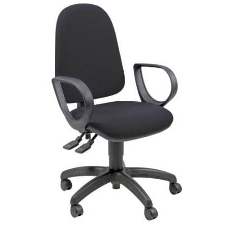Sedia operativa Jupiter - con braccioli - nero - Unisit