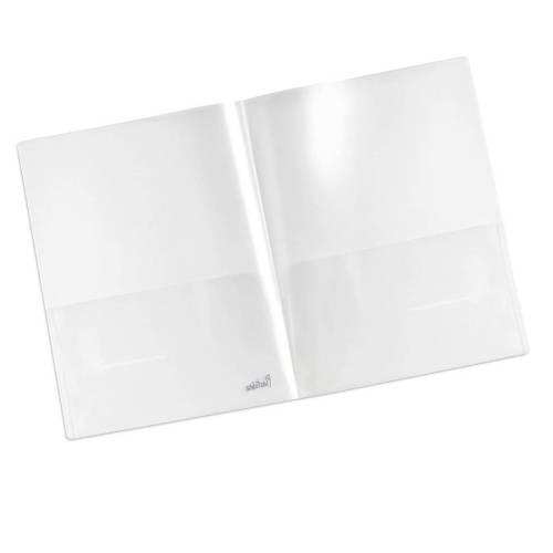 Cartellina doppia tasca Plastidea - PP - trasparente - Iternet - conf. 5 pezzi