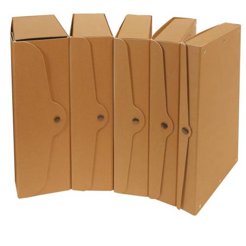 Scatola progetto - dorso 8 cm - 25x35 cm - cartone FSC - avana - Starline