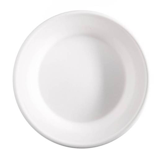 Piatto tondo monouso - 680 ml - in canna da zucchero - Signor Bio - conf. 50 pezzi